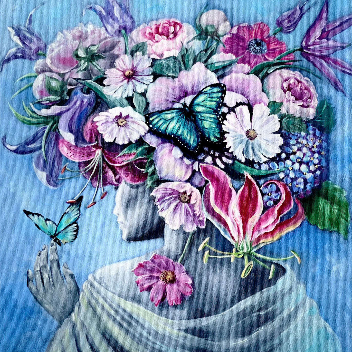 PUODELIS KERAMIKINIS SU PAVEIKSLO SPAUDINIU,,Kvepianti’’