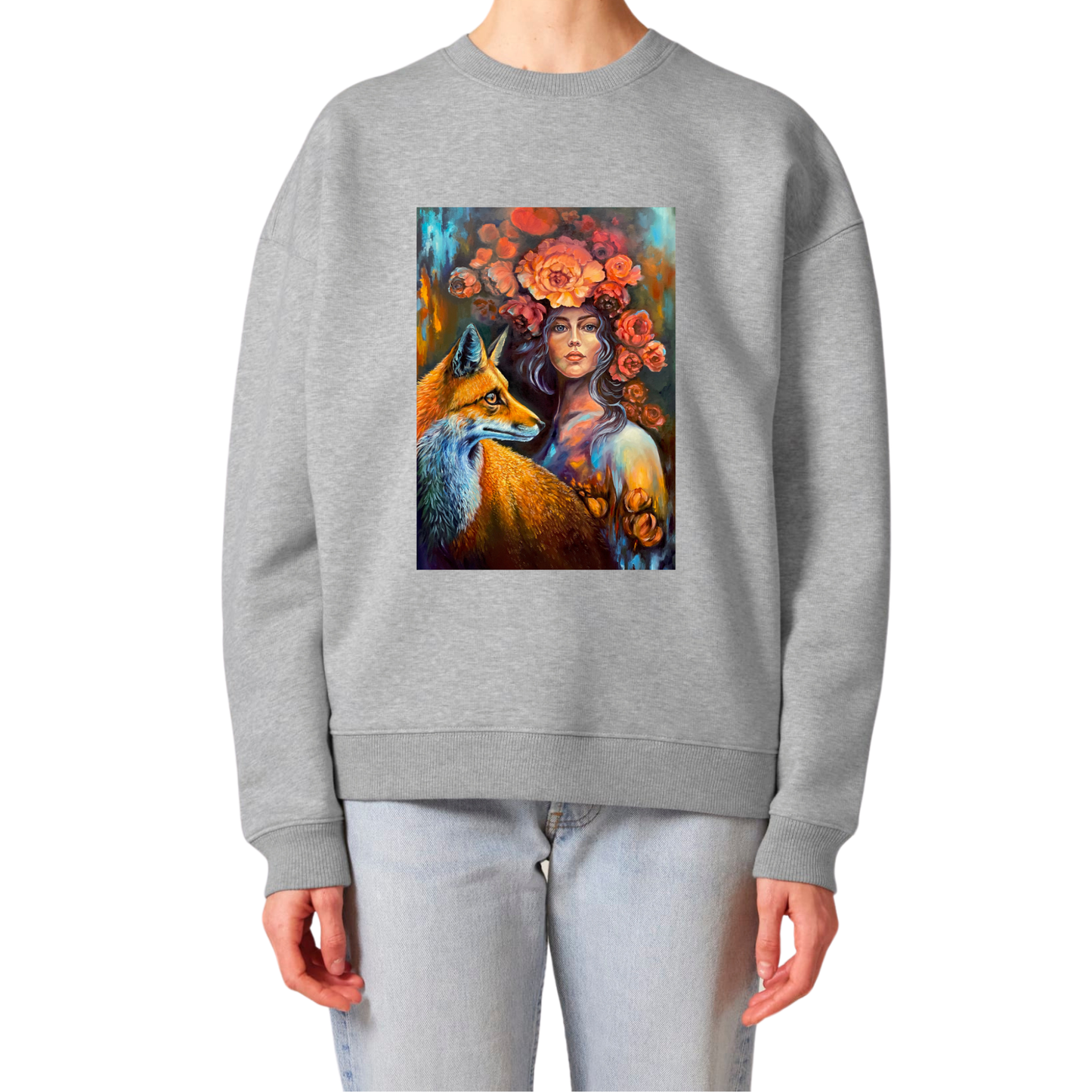UNISEX OVERSIZE DŽEMPERIS SU SPAUDINIU ,,VILIOTINIS’’