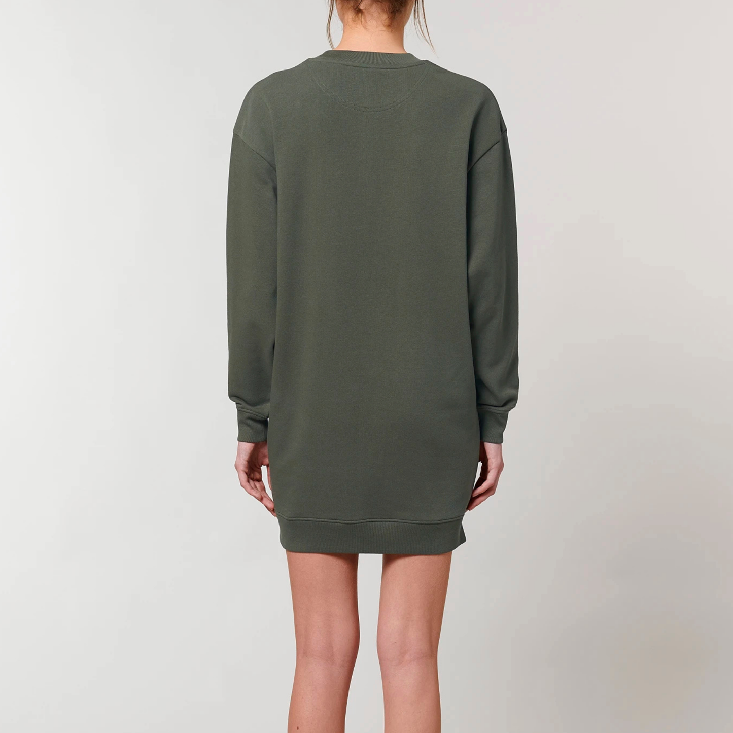 OVERSIZE  SUKNELĖ  SU  SPAUDINIU  ,,LAIKAS ’’