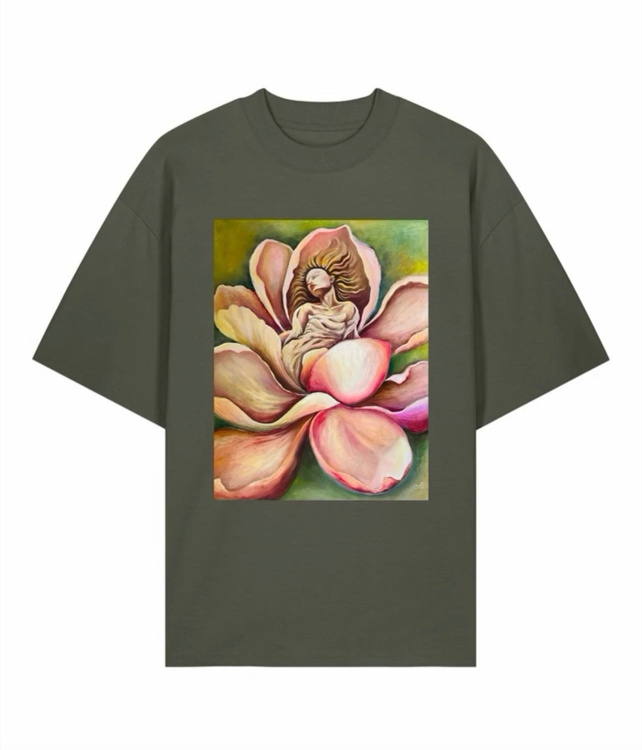 OVERSIZE UNISEX MARŠKINĖLIAI SU SPAUDINIUl,,LAIKAS"