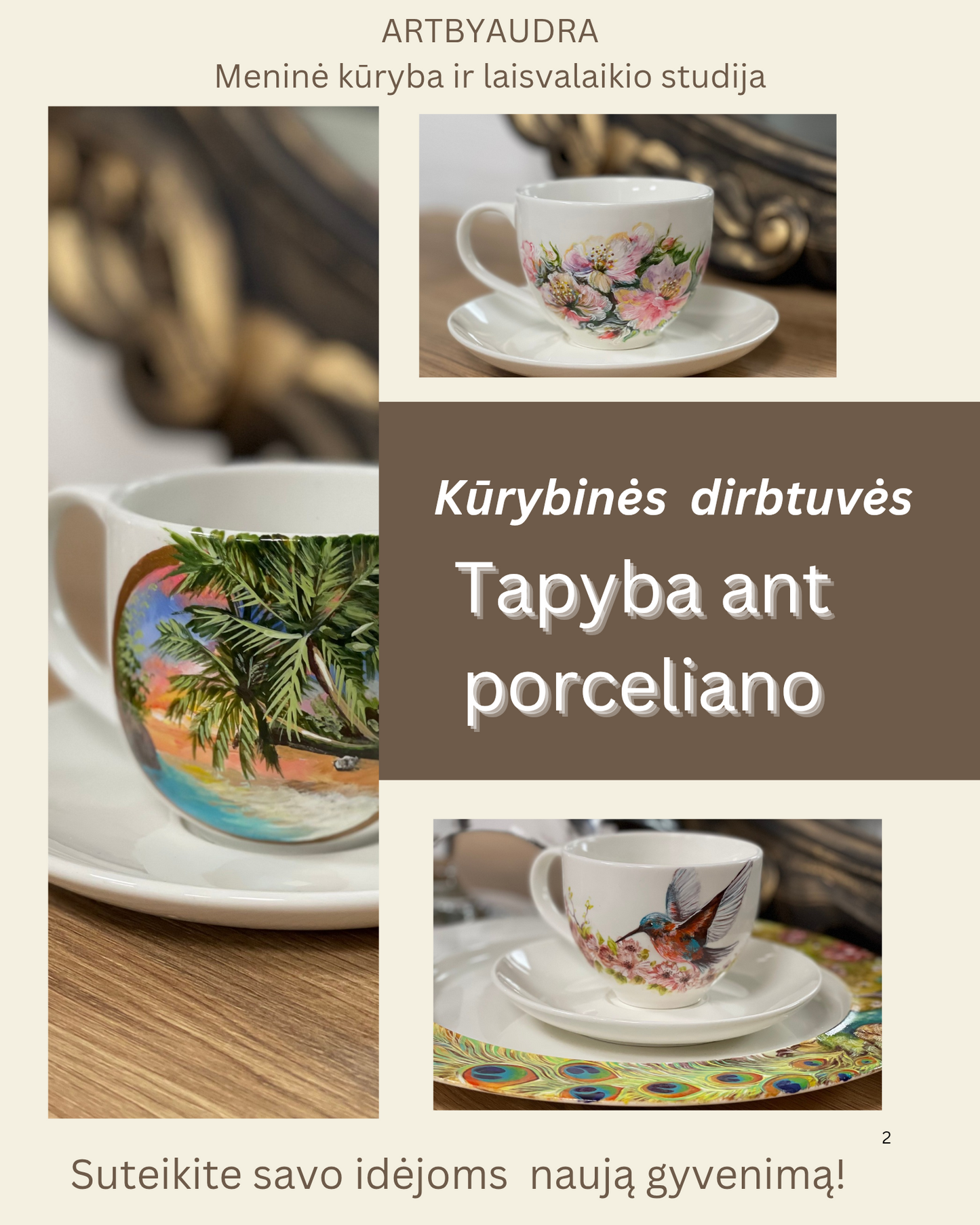 EDUKACIJA-TAPYBA  ANT PORCELIANO