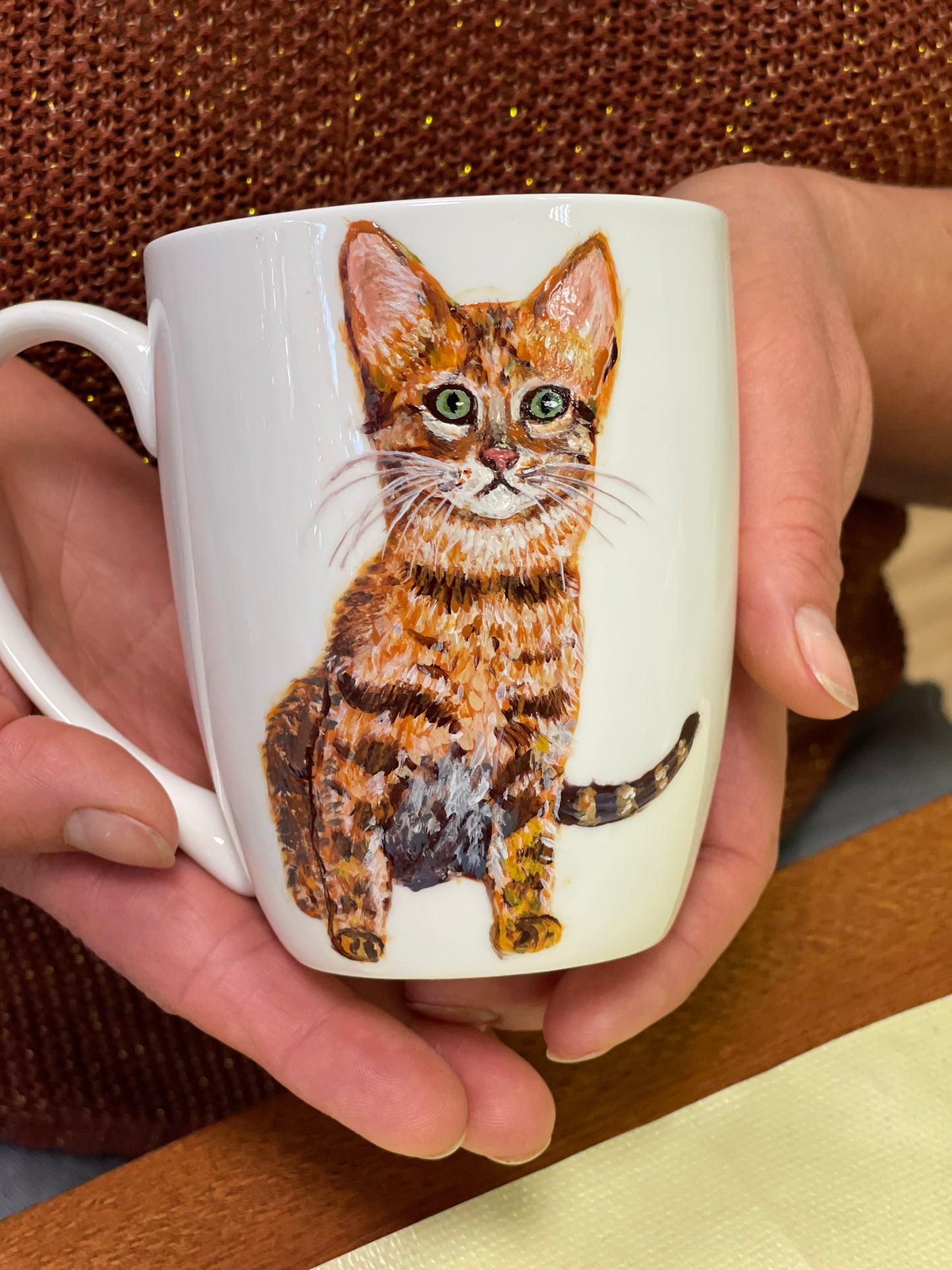 Edukacija: tapyba ant porceliano puodelio | Miniatiūros menas