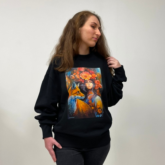 UNISEX OVERSIZE DŽEMPERIS SU MENINIU SPAUDINIU ,,VILIOTINIS’’